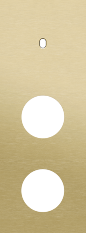 Plaque trpl v71 pr commut smpl + 2 prises,niko toggle alu gold brushed Niko Toggle