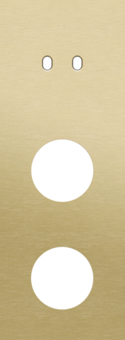 Plaque trpl v71 pr commut dbl + 2 prises,niko toggle alu gold brushed Niko Toggle