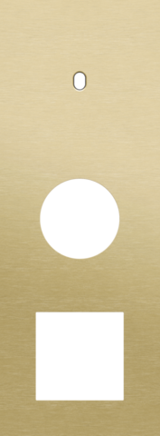 Plaque trpl v71 pr commut smpl + prise,niko toggle alu gold brushed Niko Toggle