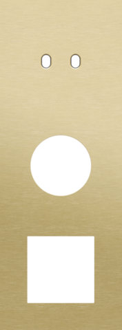 Plaque trpl v71 pr commut dbl + prise,niko toggle alu gold brushed Niko Toggle