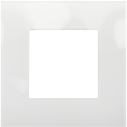 Plaque de recouvrement simple liquid snow white Niko Pure