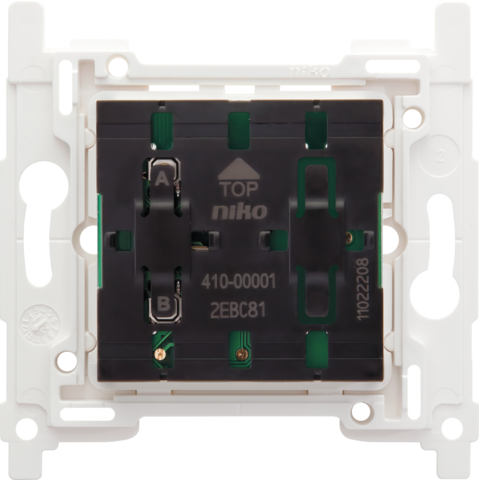 Socle interrupteur sans fil à 2 contacts Niko Home Control