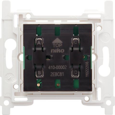 Socle interrupteur sans fil à 4 boutons Niko Home Control