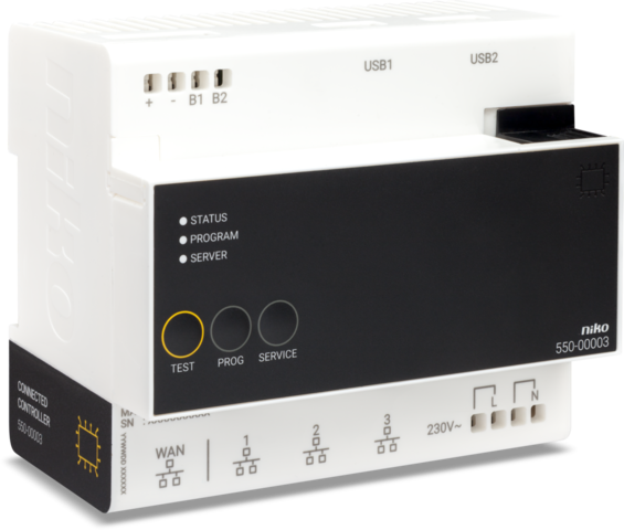 Unité de contrôle connectée pour niko home control ii Niko Home Control