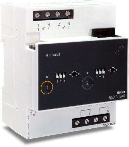 Module de variation universel, 2x400w, pour niko home control Niko Home Control