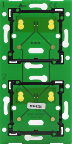 Platine murale double verticale pour niko home control Niko Home Control