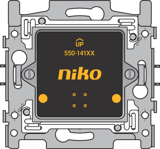 [NK550-14106] Platine murale simple avec socle, 60x71mm, griffes Niko Home Control