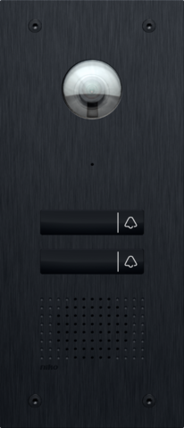 Poste extér. vidéo niko home control, 2 bouton-pouss. tactiles Niko Home Control