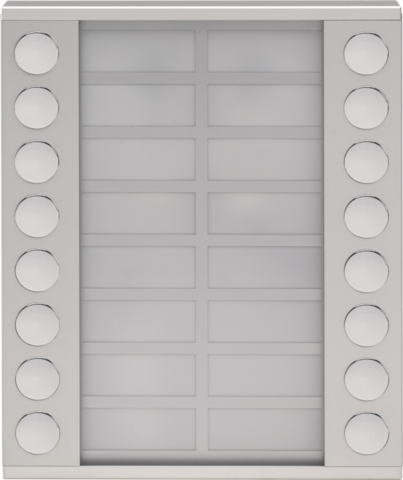 Module d'extension avec 16 sonnettes pour poste ext. en saillie