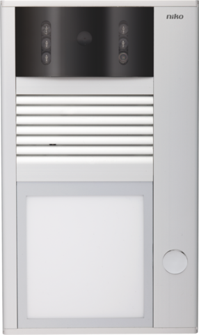 Poste extérieur en saillie, 16mm, 1 sonnette et caméra