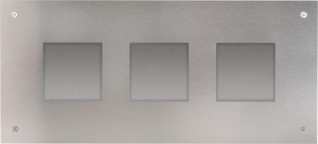 Plaque frontale et boîte d'encastrement pr poste ext. modulaire