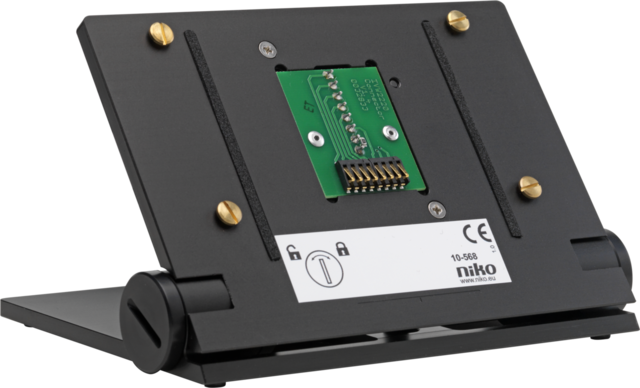 Support de table pour un poste intérieur vidéo en aluminium