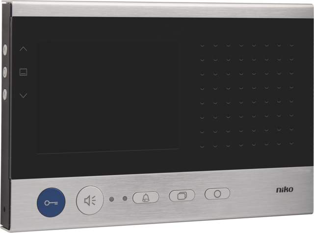 Poste int. vidéo compact mains libres, écran , en saillie