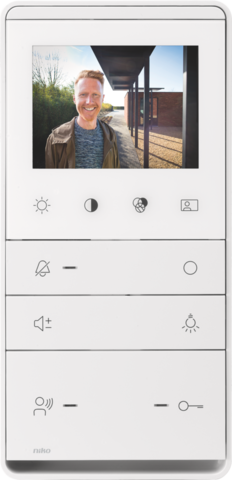 Poste intérieur vidéo fin, montage en saillie