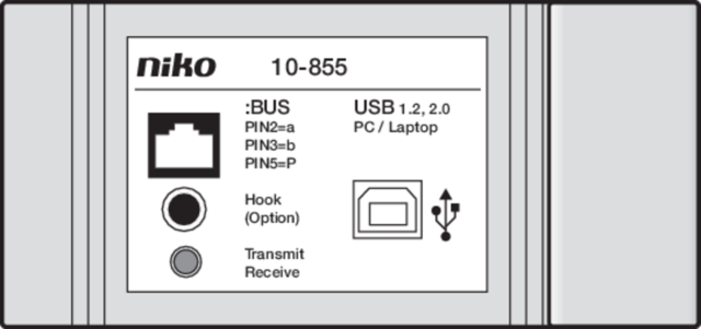 Interface pc pour la programmation et la configuration