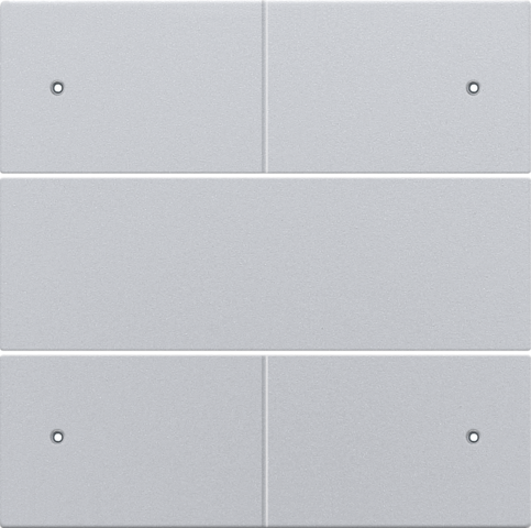 Set de finition bouton-pouss. quadr. libre de potentiel 24v, led sterling coated