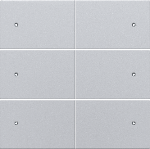 Set de finition bouton-pouss. sext. libre de potentiel 24v, led sterling coated