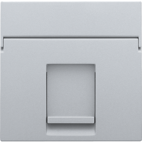 Enjoliveur data 1x rj45 utp cat 5e, sterling coated