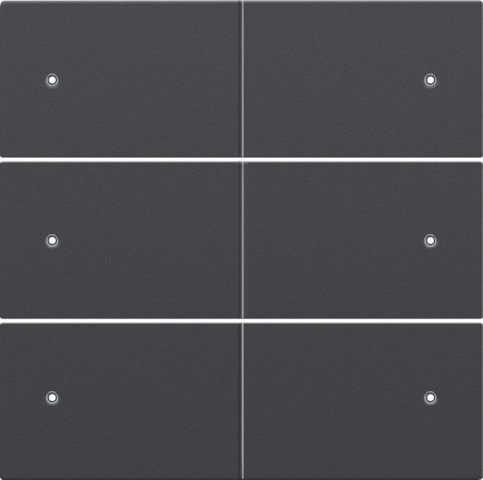 Set de finition bouton-pouss. sext. libre de potentiel 24v, led anthracite coated