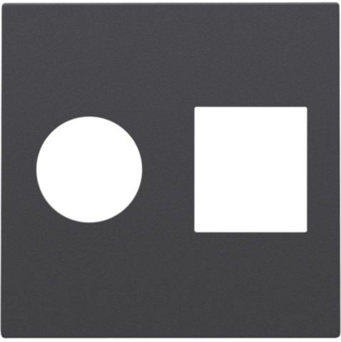 Set de finition connexion coax. simple et connection réseau rj45