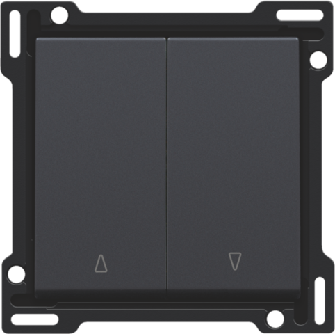 Set de finition bouton-poussoir double pour volets