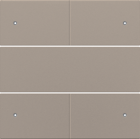 Set de finition bouton-pouss. quadr. libre de potentiel 24v, led bronze coated