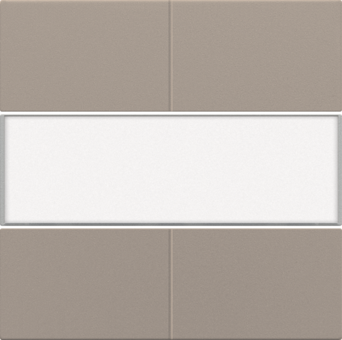 Set de finition avc étiquette pr bouton quadr., libre de potent. bronze coated