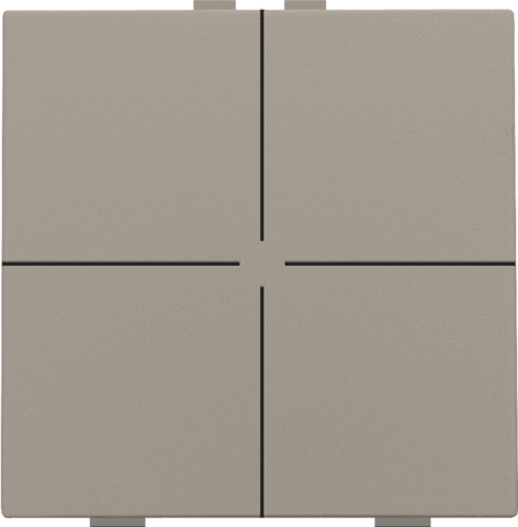 Bouton-poussoir quadruple pour niko home control