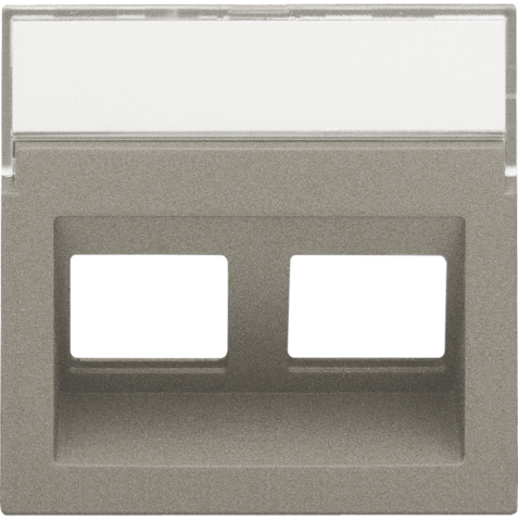 Enjoliveur data 2x rj, sortie oblique