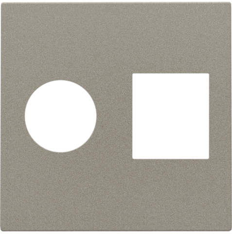 Set de finition connexion coax. simple et connection réseau rj45