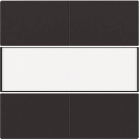 Set de finition avc étiquette pr bouton quadr., libre de potent. dark brown coated