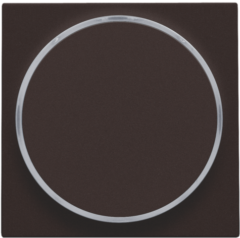 Set de finition sans symbole pr bouton-pouss. 6a avec culot e10 dark brown coated