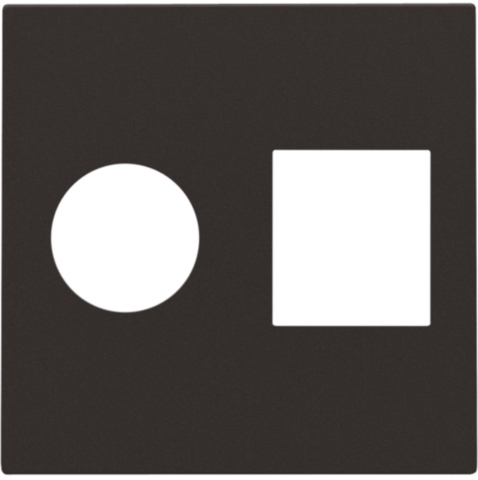 Set de finition connexion coax. simple et connection réseau rj45