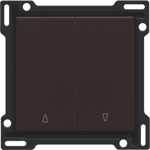 Set de finition bouton-poussoir double pour volets