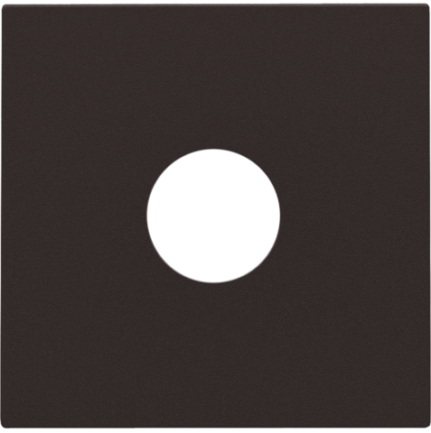 Set de finition connex. coaxiale simple pour tv, intense dbrown