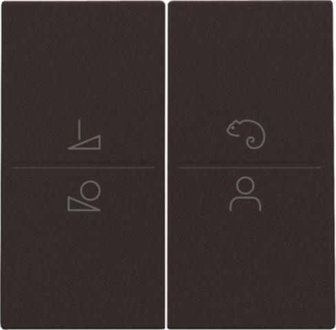 Set de finition pour commande led avec interrupteur sans fil dark brown coated