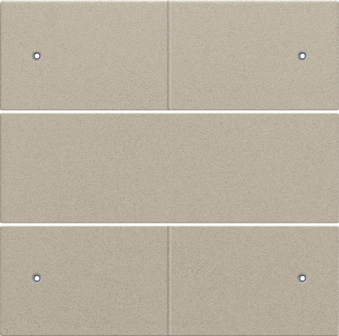 Set de finition bouton-pouss. quadr. libre de potentiel 24v, led champagne coated