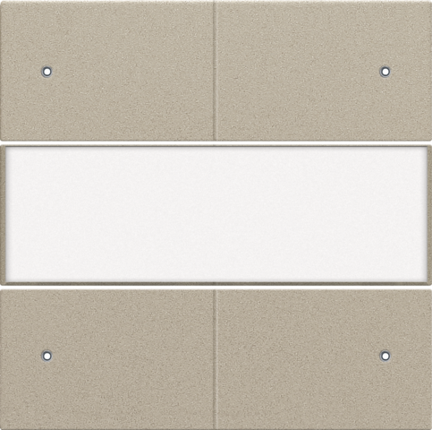 Set de finition bouton quadr., libre de potent., étiquette, led champagne coated