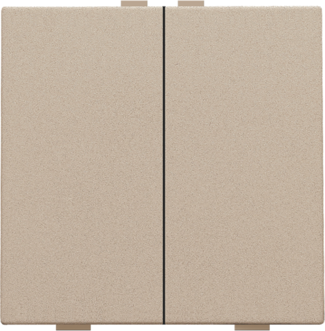 Bouton-poussoir double pour niko home control