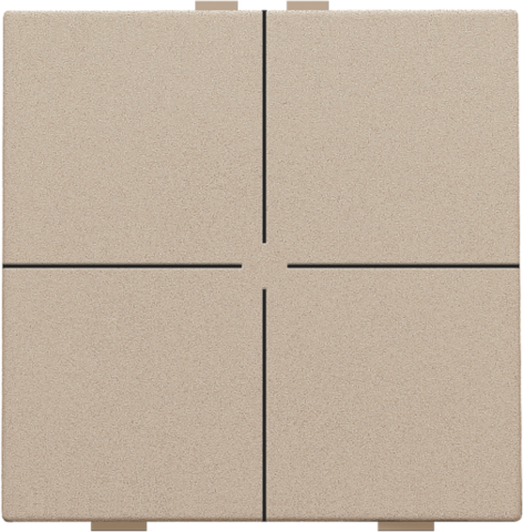 Bouton-poussoir quadruple pour niko home control