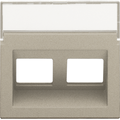 Enjoliveur data 2x rj, sortie oblique