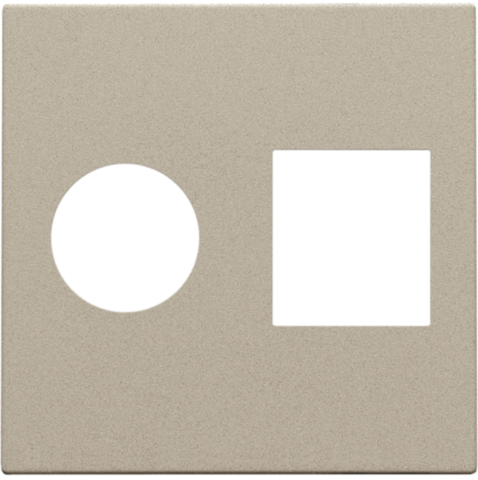 Set de finition connexion coax. simple et connection réseau rj45