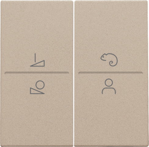 Set de finition pour commande led avec interrupteur sans fil champagne coated