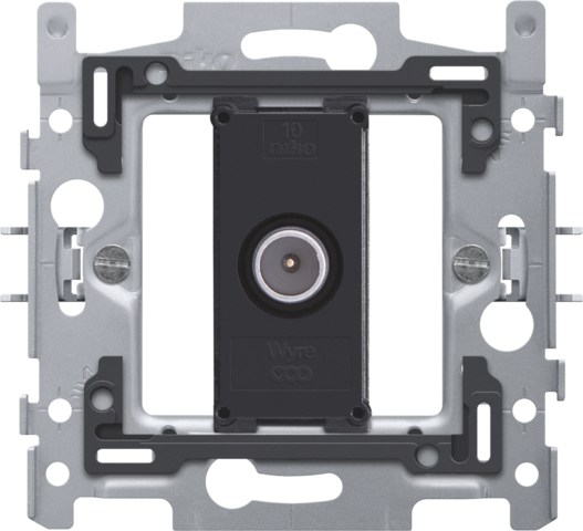 Socle pour connexion coaxiale simple pour tv, 2 ghz, griffes