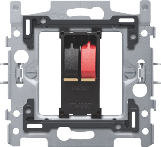 Socle prise pour haut-parleur simple, fixation par griffes