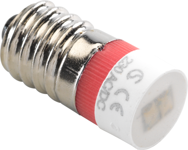 Lampe e10, led rouge, pr boutons-pouss./appareils de signal. 6a