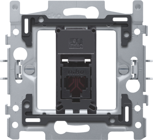 1 connexion rj11 utp, plat, inc. cadre de montage, griffes