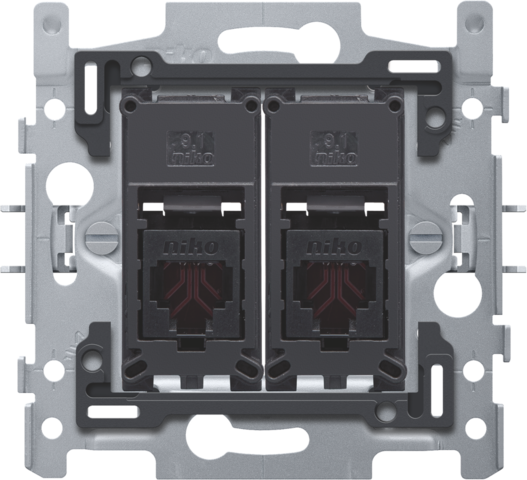 2 connexions rj11 utp, plat, inc. cadre de montage, griffes