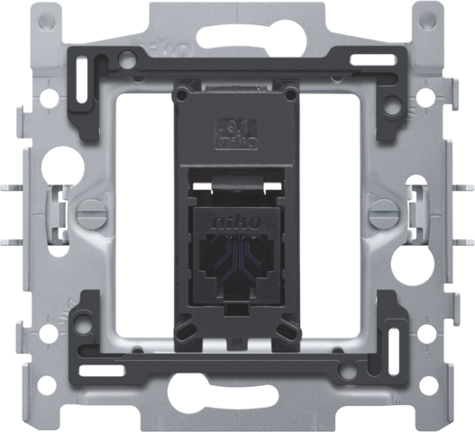 1 connexion rj45 utp cat. 6, plat, 60x71, griffes