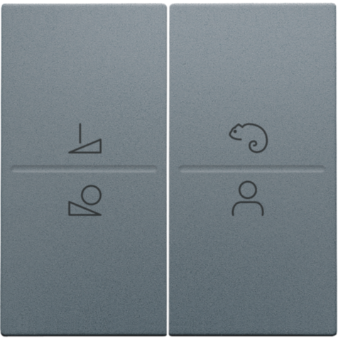 Set de finition pour commande led avec interrupteur sans fil blue grey coated